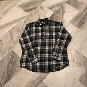 Tommy Hilfiger plaid button down XL shirt.